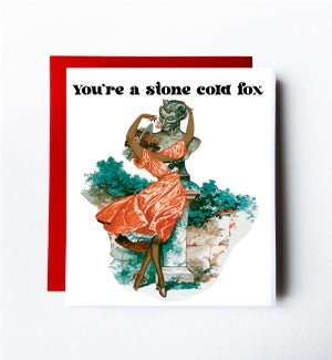 Stone Cold Fox Greeting Card