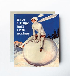 Huge Ball Greeting Card