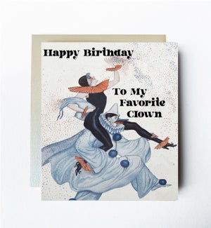 Clown Birthday Greeting Card