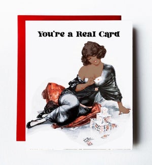 A Real Card Greeting Card