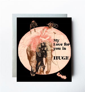 Huge Love Greeting Card