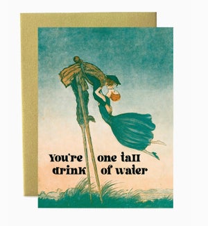 Tall Drink Greeting Card