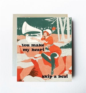 Heart Skip A Beat Greeting Card
