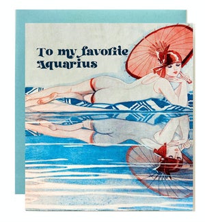 Aquarius Greeting Card