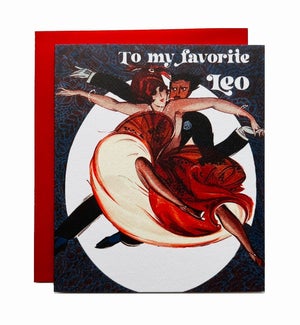 Leo Greeting Card