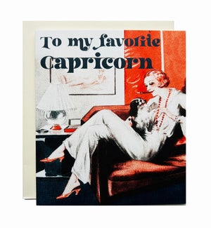 Capricorn Greeting Card