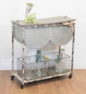 Mtl. Wash Tub Table