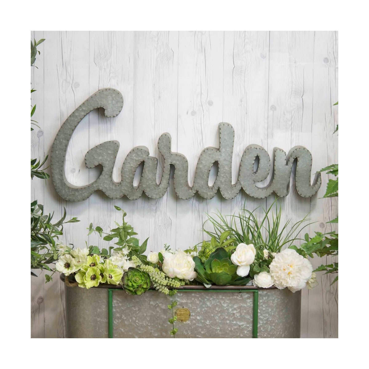 Mtl Sign Garden Gray