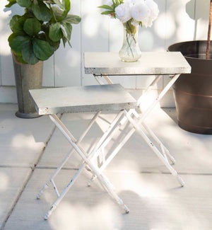 Mtl. Tables Set of 2