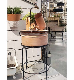 Mtl. Water Feature On Stand