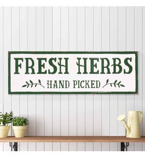 Mtl. 30" Sign "Fresh Herbs"