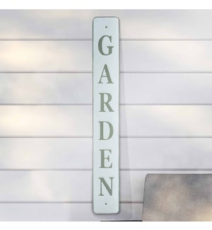 Mtl. 36" Sign "Garden" Vert.