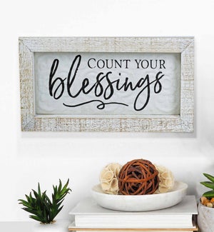 Blessings Carved Wood Sign