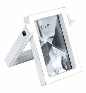White Wood Photo Frame 4X6