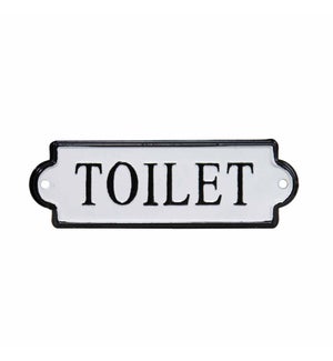 Toilet Sign Enamelware Metal