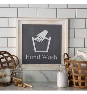 Wash Hands Wood Sign