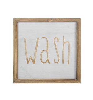 Wash Wood Sign