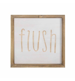 Flush Wood Sign