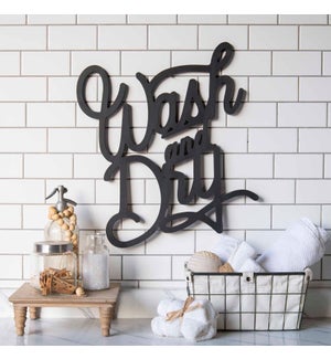 Wd. Word Art "Wash & Dry"