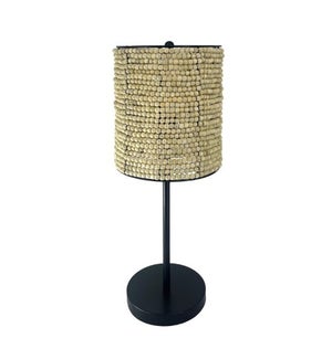 Iron and Wood Beads Table Lamp