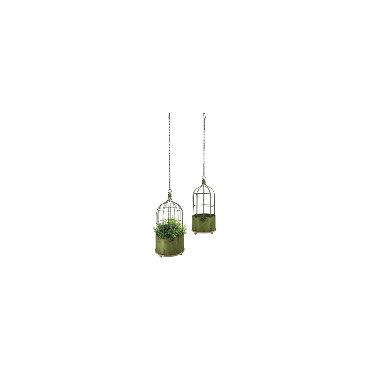 Hanging Cage Planter S/2