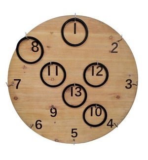 Wooden Wall Ring Game Decor