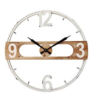 Iron And MDF Wall Clock
