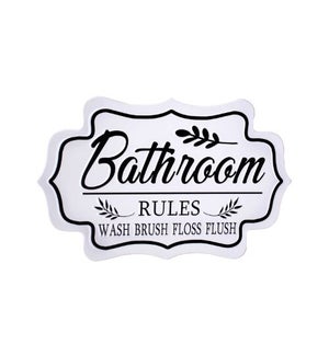 Shaped Bathroom Sign