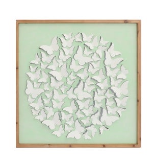 Butterfly Collage Wall Decor Framed