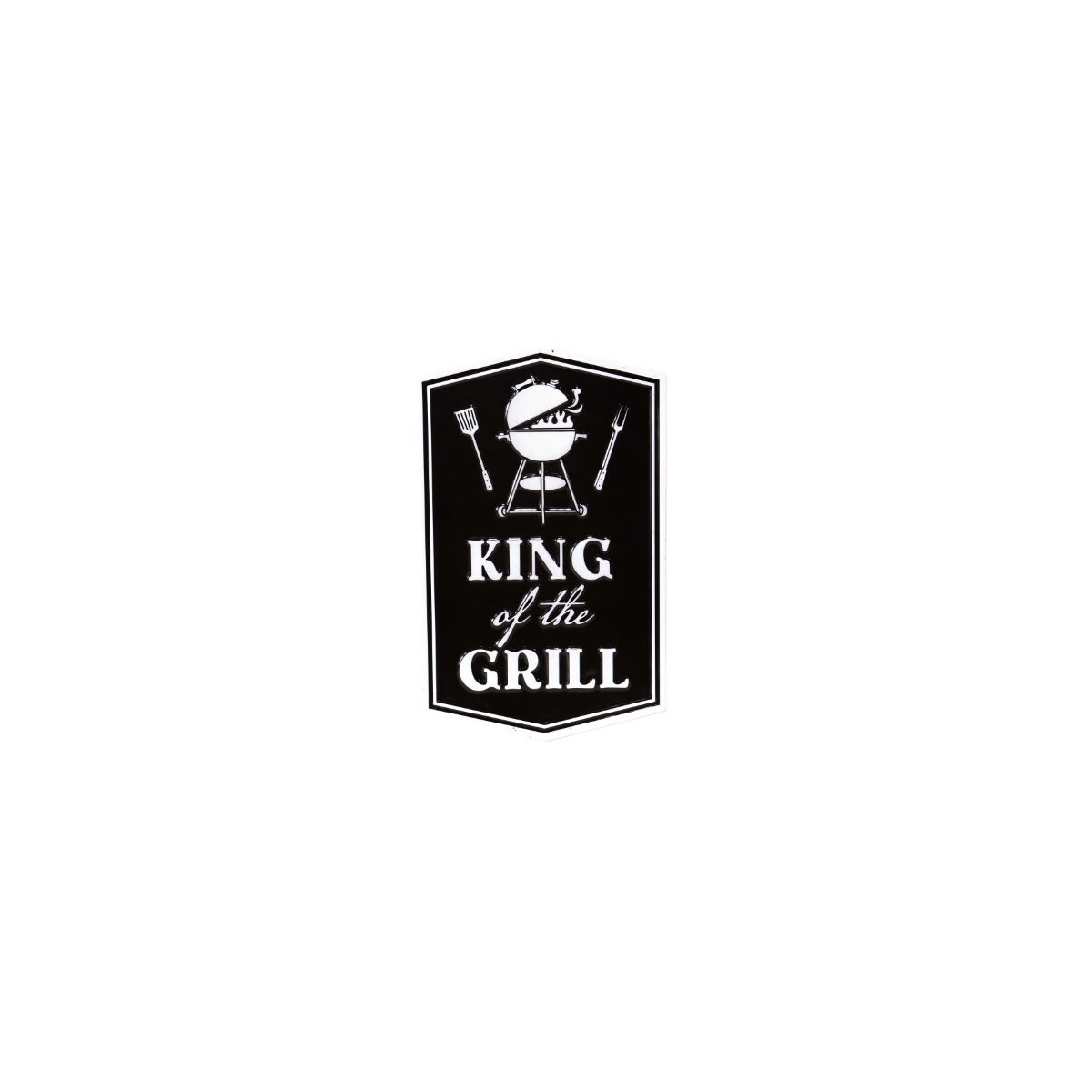 King Of The Grill Metal Sign