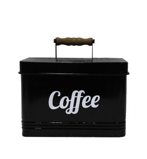 Coffee Container w/ Lid Black