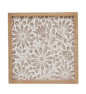 Carved Wall Art Cream
