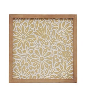 Carved Wall Art Yellow
