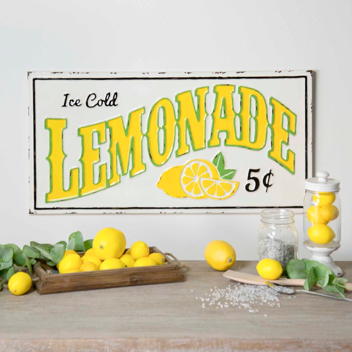 Mtl Sign Lemonade 5 Cents