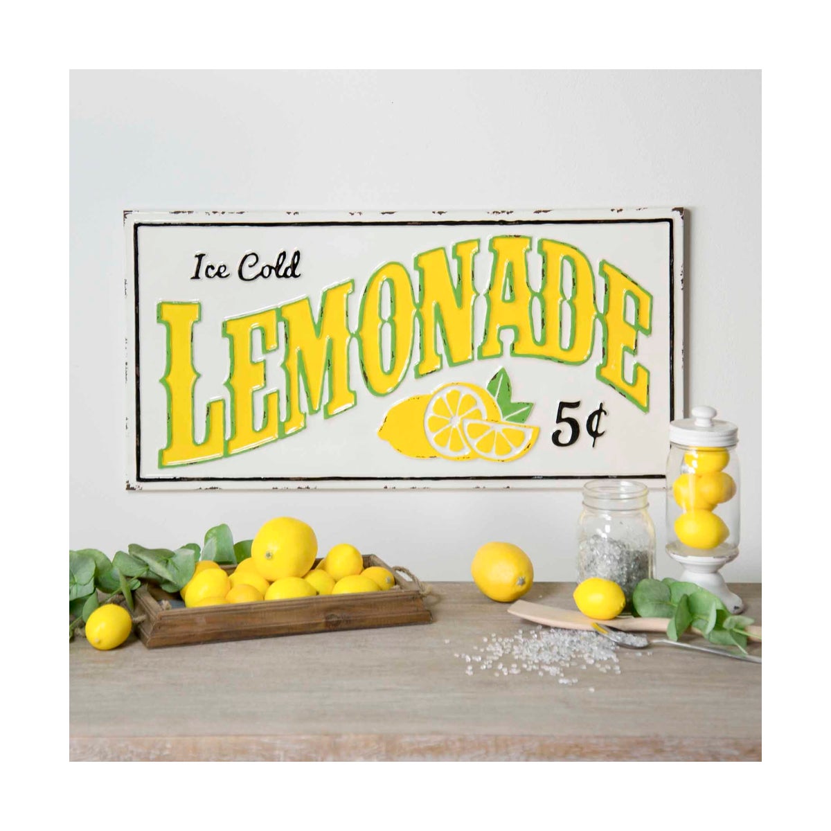 Mtl Sign Lemonade 5 Cents