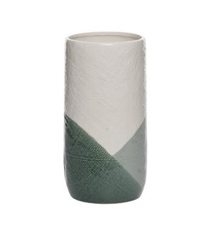 Dol Green Textured Lg Vase