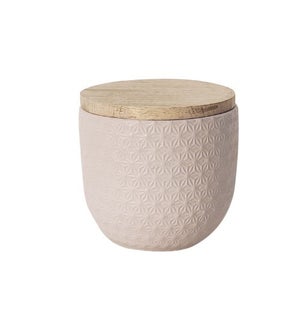 Concrete Soy Wax Candle w/ Lid Med