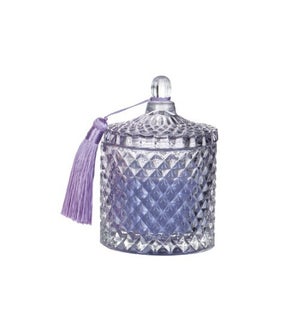 Glass Jar Candle Lavender With Tassel