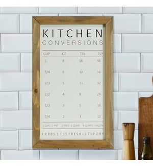 Wd. Kitchen Measuring Chart