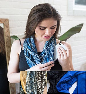 Infinity Scarf with Pocket 4 Ast