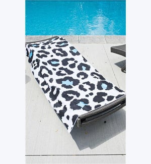 Blue Spotted Leopard Anti-Sand Towel