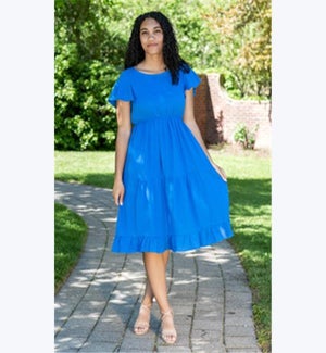 Crinkle Cotton Dress, 1S, 1M, 1L, 1XL