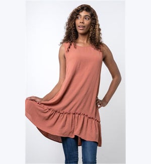 Ruffle Hem Dress, 1S, 1M, 1L, 1XL