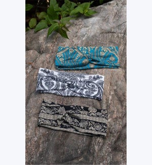 Paisley Headband 3 Ast