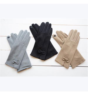 Gloves with Wrist Bow, 3 ast.