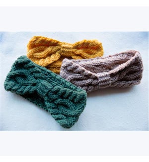Cable Knit Earwarmer, 3 ast.