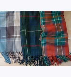 Plaid Scarf, 3 ast.