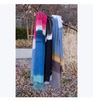 Ombre Striped Scarf, 3 Ast