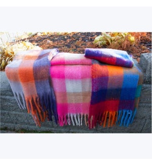 Cozy Color Block Blanket Scarf, 3 Ast