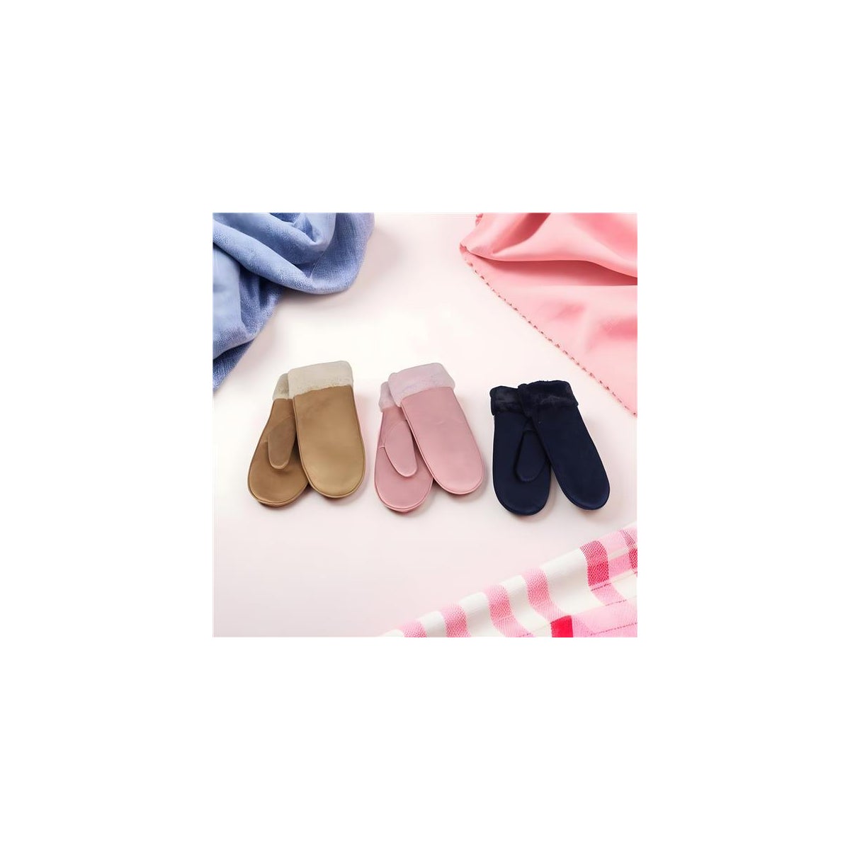 Microsuede Mittens 3 Ast